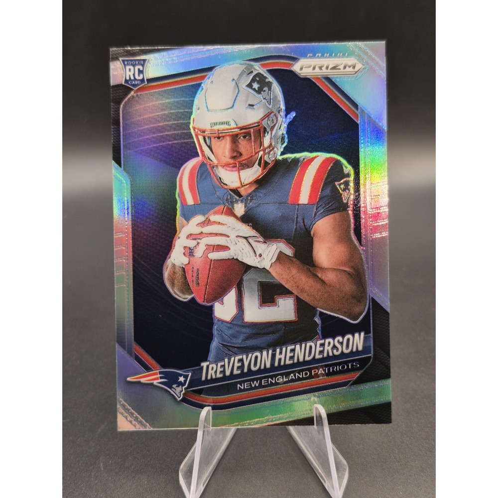 2025 Panini Prizm TreVeyon Henderson #427 Silver Variation Prizm (RC) Patriots
